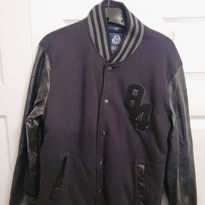 American Rag Black Varsity Bomber Jacket Men's L